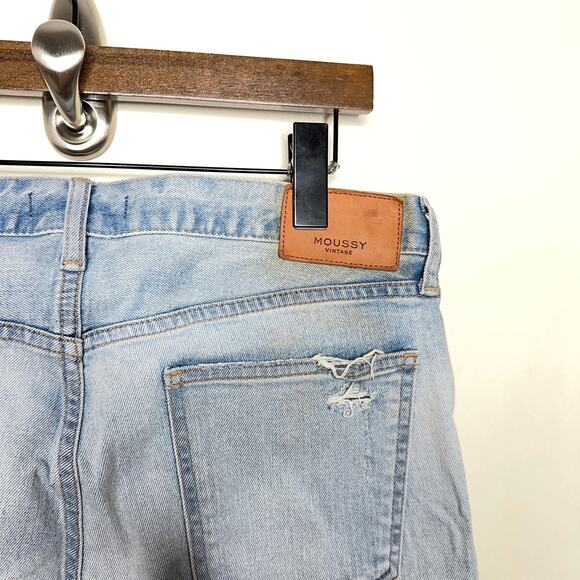MOUSSY VINTAGE Vivian Skinny Jeans Light Blue Distressed {R12} - Picture 4 of 6